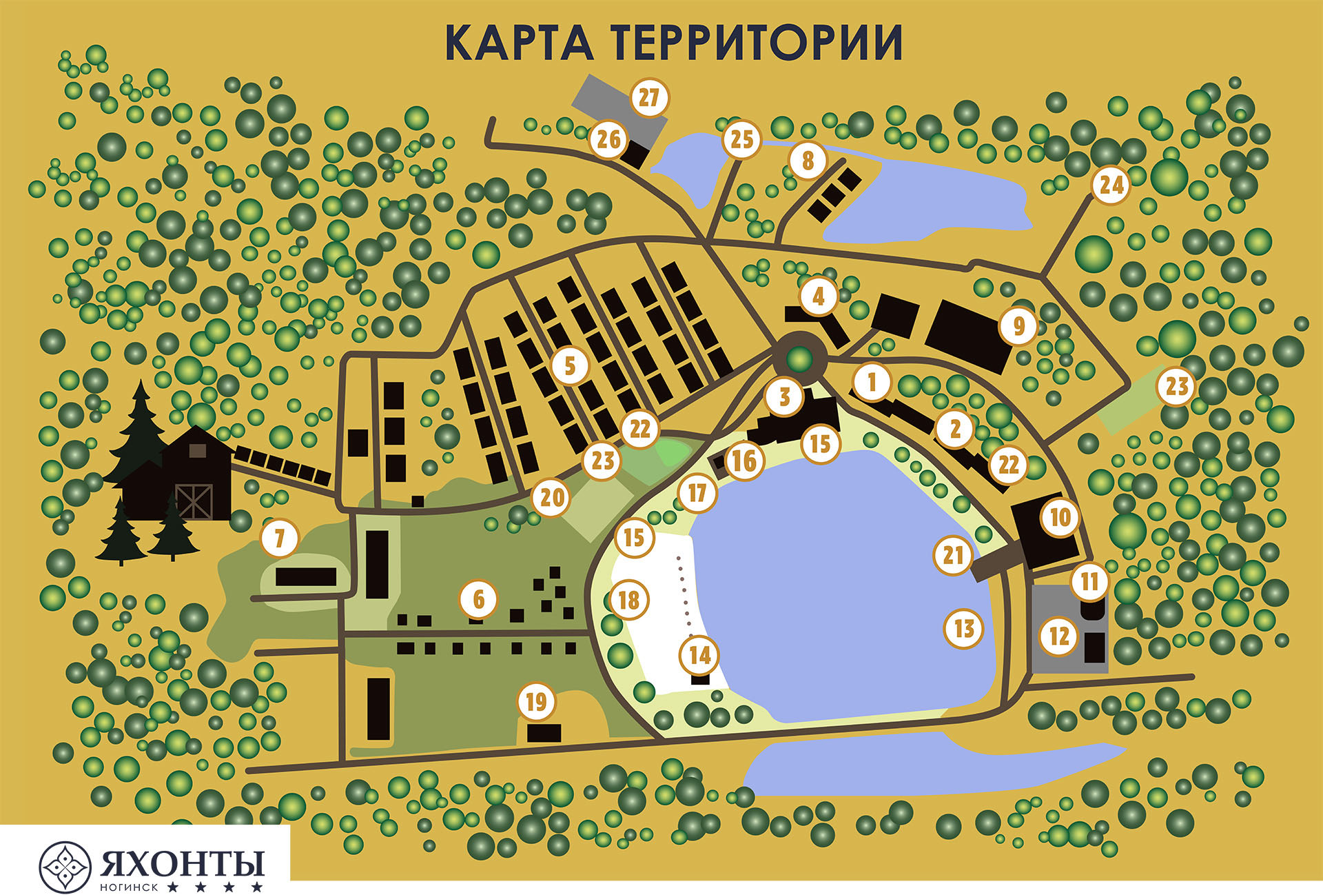 Карта отеля Яхонты Ногинск